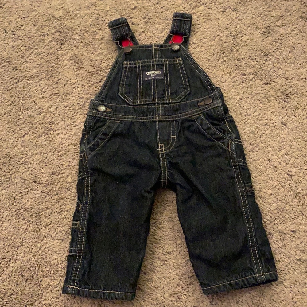 Carters flannel overalls